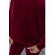 Спортивный костюм женский велюровый, цвет бордовый, 177R021
