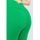 Велотреки женские в рубчик, цвет зеленый, 221R3020
