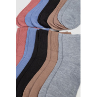 Комплект женских носков 10 пар 151RY102-1, цвет Бежевый;Джинс;Серый;Сливовый;Чёрный;