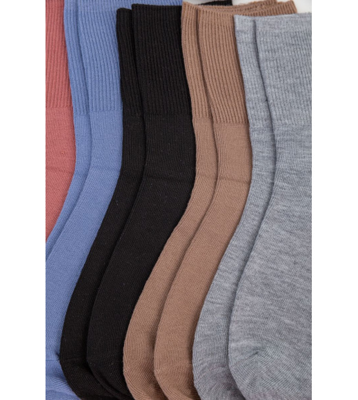 Комплект женских носков 10 пар 151RY102-1, цвет Бежевый;Джинс;Серый;Сливовый;Чёрный;