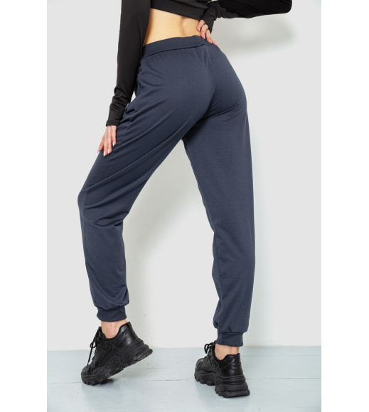 Спорт штаны женские, цвет темно-серый, 244R5477