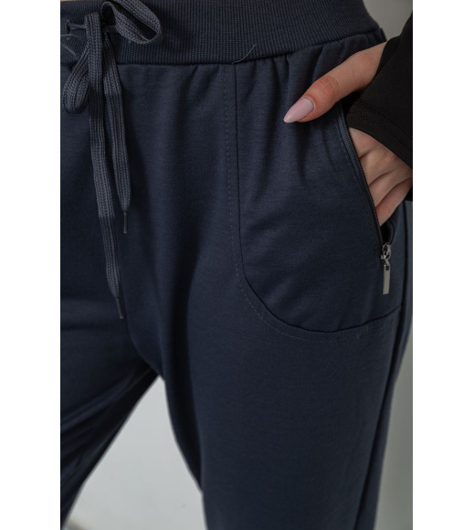 Спорт штаны женские, цвет темно-серый, 244R5477