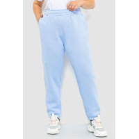 Джоггеры женские однотонные, цвет голубой, 102R7705