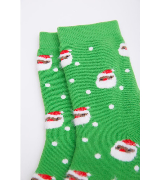 Женские новогодние носки, салатового цвета с принтом, 151R2326