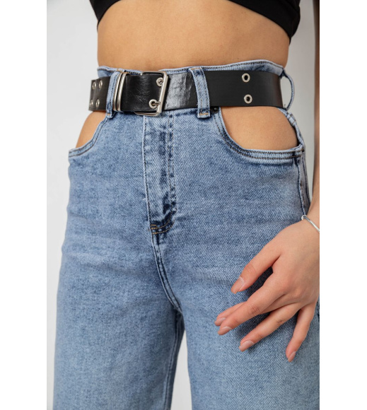 Джинсы женские свободного кроя стрейч, цвет голубой, 244R0202