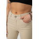 Джинсы женские, цвет светло-бежевый, 182R1633