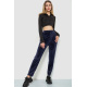 Спорт штаны женские велюровые, цвет темно-синий, 244R5576