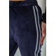 Спорт штаны женские велюровые, цвет темно-синий, 244R5576