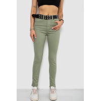 Джинсы женские Skinny Американки, цвет оливковый, 182R00252