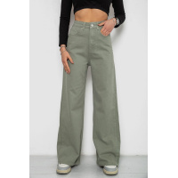 Джинсы женские, цвет оливковый, 250R1797