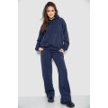 Спортивный костюм женский на флисе, цвет темно-синий, 241R2001-2