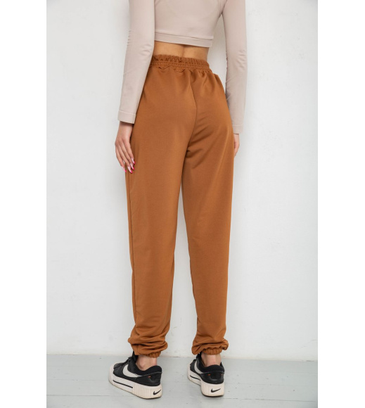 Спортивные штаны женские, цвет коричневый, 238R115