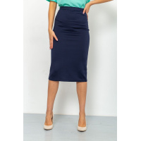 Юбка женская однотонная, цвет темно-синий, 167R769