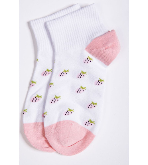 Короткие женские носки, бело-персикового цвета, 151R2846