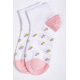 Короткі жіночі шкарпетки, біло-персикового кольору, 151R2846