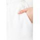 Шорты женские свободного кроя ткань лен, цвет белый, 177R023