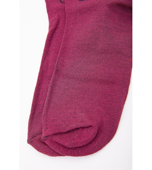 Жіночі шкарпетки середньої довжини, бордового кольору, 167R777