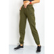Спортивні штани жіночі, колір темно-зелений, 206R001