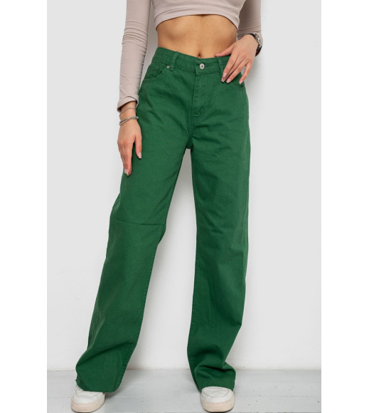 Джинсы женские, цвет зеленый, 250R1077