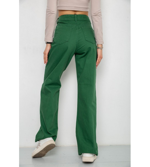 Джинсы женские, цвет зеленый, 250R1077