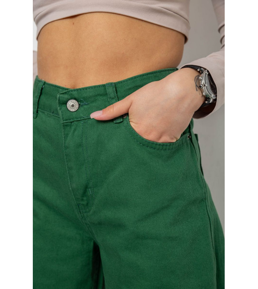 Джинсы женские, цвет зеленый, 250R1077