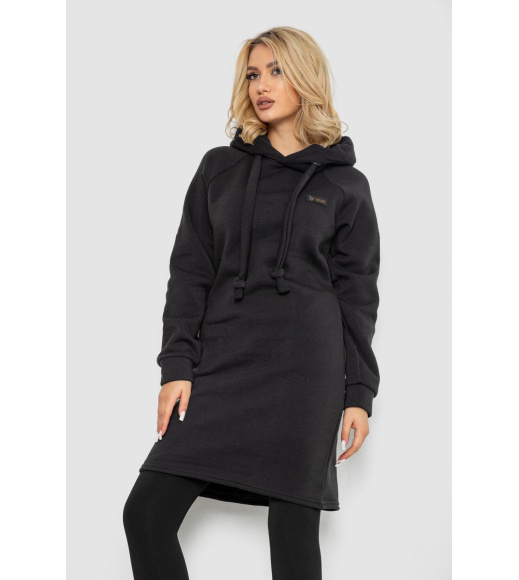 Туника женская на флисе, цвет черный, 243R01006