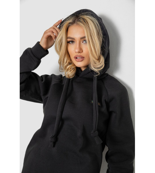 Туника женская на флисе, цвет черный, 243R01006