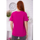 Женская футболка, цвета фуксии с принтом, 198R001