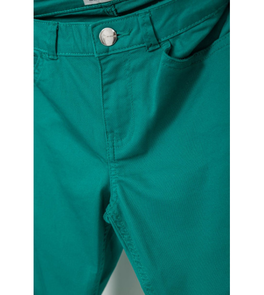 Джинсы женские, цвет изумрудный, 244R183