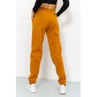 Спорт брюки женские на флисе, цвет светло-коричневый, 119R167