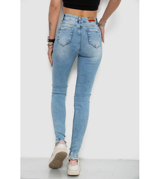 Джинсы женские, цвет голубой, 182R10001