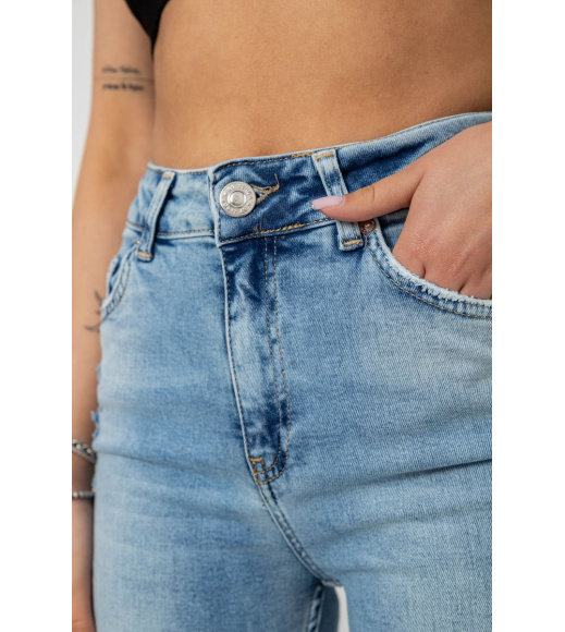 Джинсы женские, цвет голубой, 182R10001