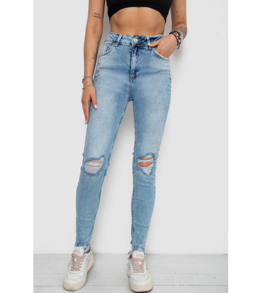 Джинсы женские, цвет голубой, 182R10001