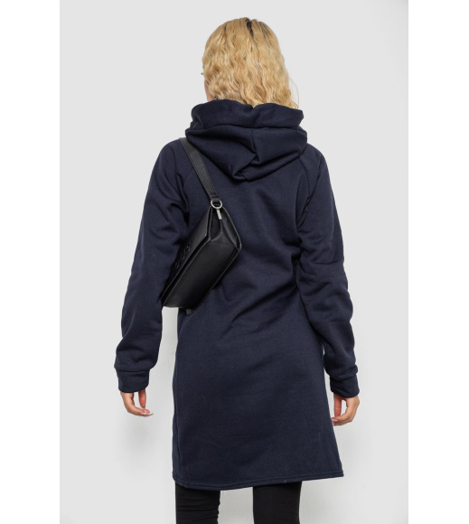 Туника женская на флисе, цвет темно-синий, 243R462