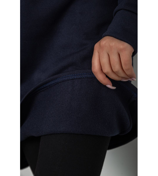 Туника женская на флисе, цвет темно-синий, 243R462