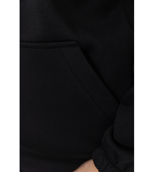 Спортивний костюм жіночий на флісі, колір чорний, 102R5221-1