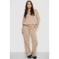 Спортивный костюм женский на флисе, цвет светло-бежевый, 241R2001-2