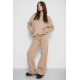 Спортивный костюм женский на флисе, цвет светло-бежевый, 241R2001-2