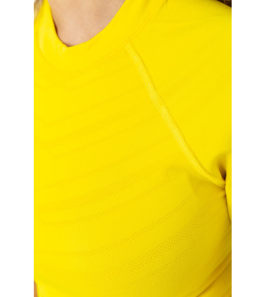 Футболка жіноча для спорту, колір жовтий, 117R134