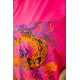 Вільна жіноча футболка з принтом, колір Рожевий, 117R1023