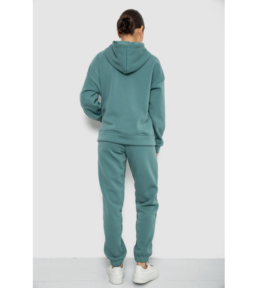 Спортивный костюм женский на флисе, цвет оливковый, 177R055