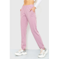Спортивные штаны женские двухнитка, цвет пудровый, 226R030