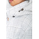 Куртка женская в клетку демисезонная батал, цвет белый, 224RP036
