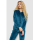 Спортивный костюм женский велюровый, цвет петроль, 177R022-1