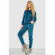 Спортивный костюм женский велюровый, цвет петроль, 177R022-1
