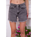 Женские джинсовые шорты, на средней посадке, цвет Серый, 164R3066