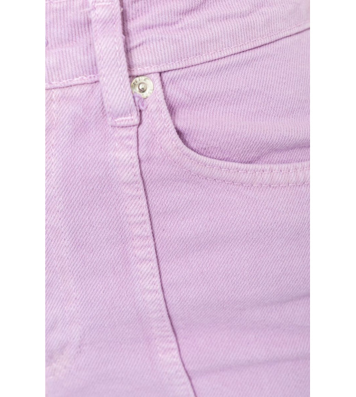 Джинсовые шорты, цвет сиреневый, 214R245