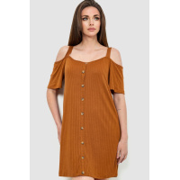 Плаття, колір коричневий, 244R269