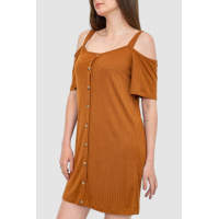 Плаття, колір коричневий, 244R269