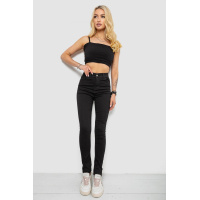 Джинсы женские, цвет черный, 182R5214